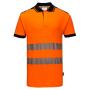 PW3 Hi-Vis Polo Shirt, Orange/Black, 3XL, Portwest