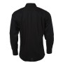 Men's Shirt Longsleeve Micro-Twill - black - 4XL