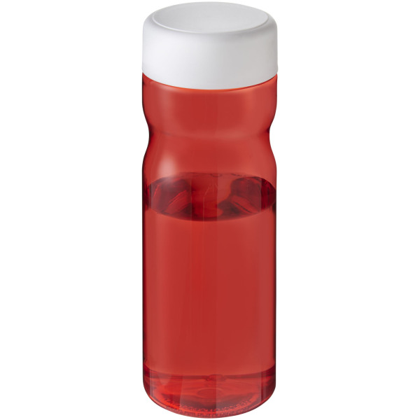 H2O Active® Base 650 ml screw cap water bottle - Red/White