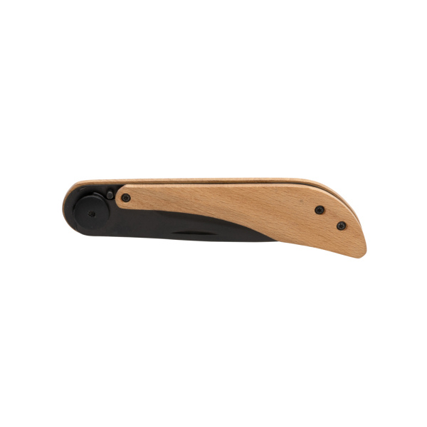 Nemus Luxury Wooden knife with lock, brown