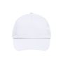 MB001 5 Panel Promo Cap Lightly Laminated - white - one size