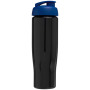 H2O Active® Tempo 700 ml sportfles met flipcapdeksel - Zwart/Blauw