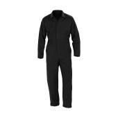 Recycled Action Overall with Zip Front - Black - S