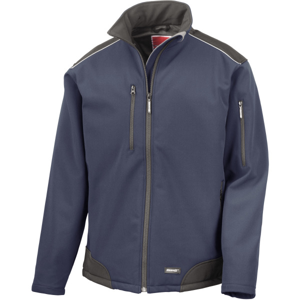 Softshell workwear jacket in ripstop Cordura® Navy / Black XL