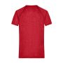 Men's Sports T-Shirt - red-melange/titan - XXL
