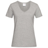 Stedman T-shirt V-Neck Classic-T SS for her grey heather L