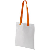 Uto polyester draagtas met gekleurde hengsels Uto polyester draagtas met gekleurde hengsels