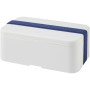 MIYO single layer lunch box - White/Blue