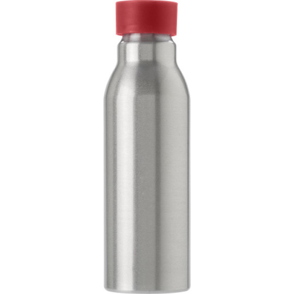 Aluminium fles (600 ml) rood