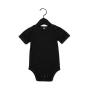 Baby Triblend Short Sleeve Onesie - Charcoal-Black Triblend - 3-6