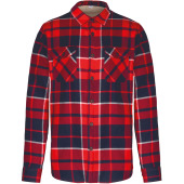 Red / Navy checked