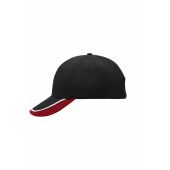 MB049 Half-Pipe Sandwich Cap - black/white/red - one size