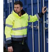 3-in-1 Hi-Vis Bomber Jacket, Yellow/Navy, L, Portwest