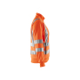 Dames Sweatshirt met rits High Vis