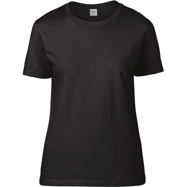 Premium Cotton® Ring Spun Semi-fitted Ladies' T-shirt Black XXL