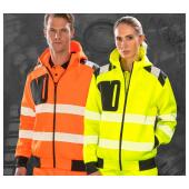 RECYCLED ROBUST ZIPPED SAFETY HOODY
