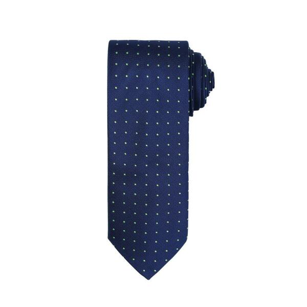 Micro Dot Tie, Navy/Lime Green, ONE, Premier
