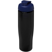 H2O Active® Tempo 700 ml sportfles met flipcapdeksel - Zwart/Blauw
