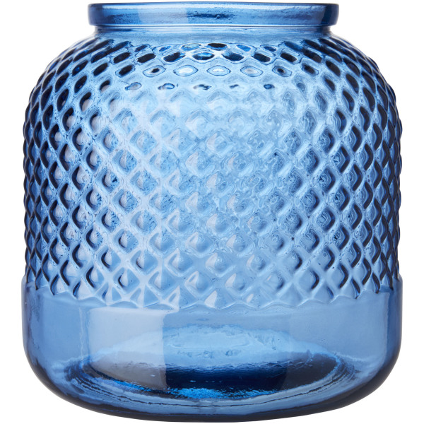 Estar kandelaar van gerecycled glas - Transparant blauw