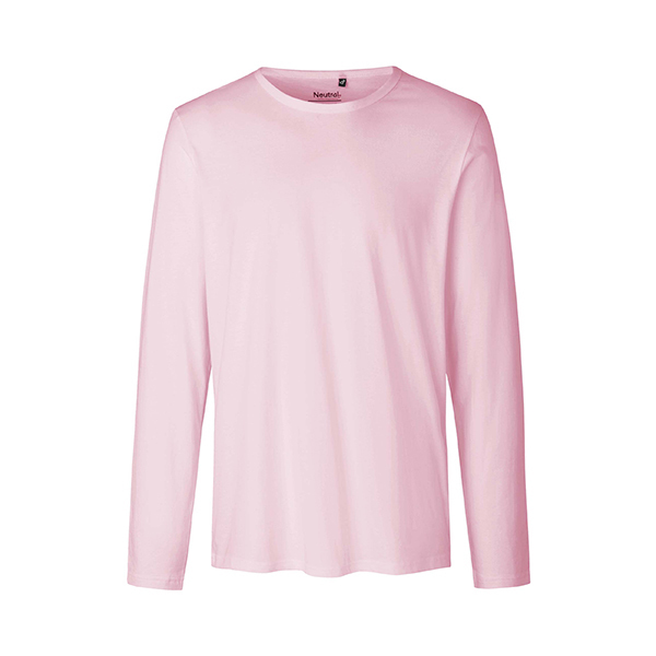 Neutral mens long sleeve shirt-Light-Pink-S