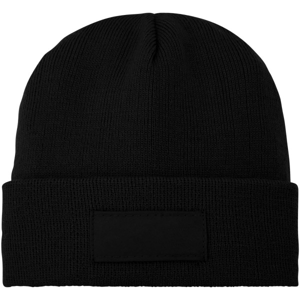 Boreas beanie with patch - Solid black