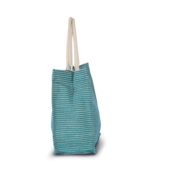 Shopper van juco Turquoise One Size