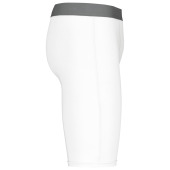 Long base layer sports shorts White XS