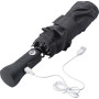 Pongee (190T) paraplu met speaker zwart