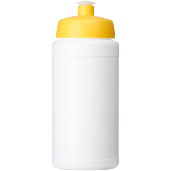 Baseline® Plus 500 ml drinkfles met sportdeksel - Wit/Geel