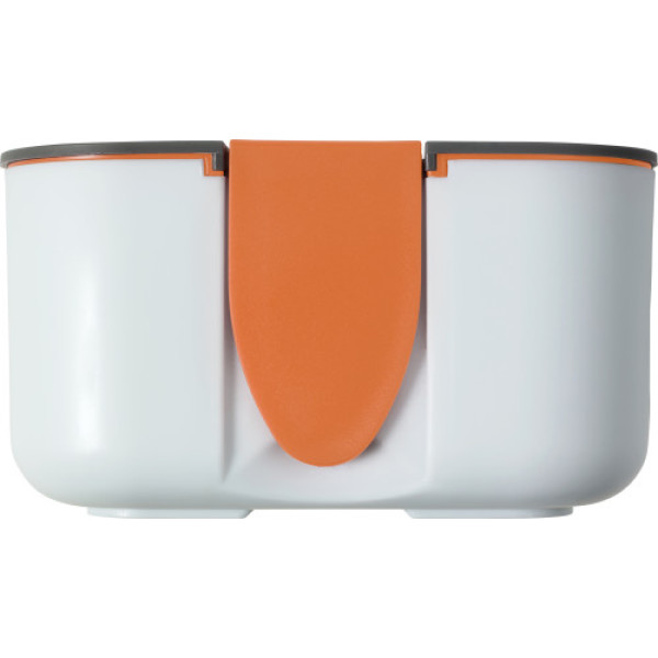 PP en siliconen lunchbox Veronica oranje