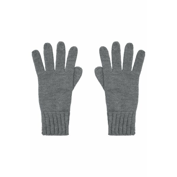 MB505 Knitted Gloves - dark-grey-melange - S/M