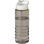 H2O Active® Treble 750 ml drikkeflaske og låg med hældetud - Trækul/Hvid