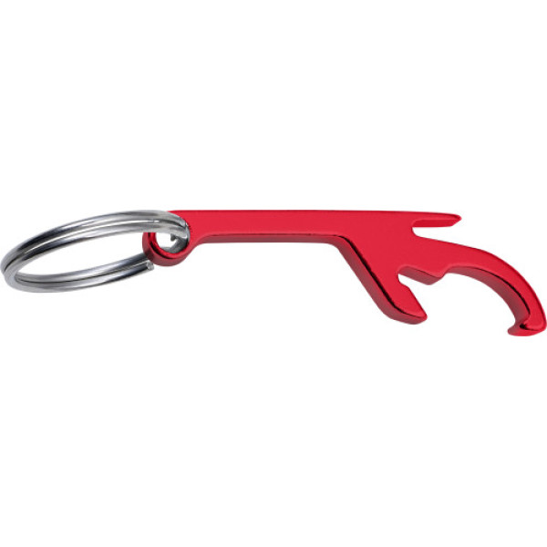 Aluminium 3-in-1 key holder red