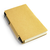 Notitieboek met pen en memo Karton bruin