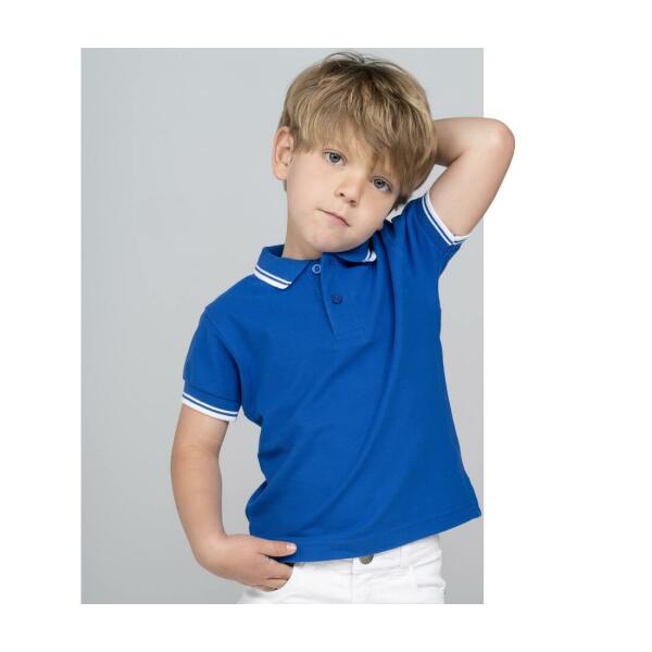 CONTRASTED KID POLO
