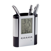 Loris - pennenhouder met klok, thermometer