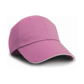 Herringbone Cap - Pink/White - One Size