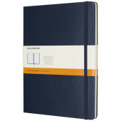 Moleskine Classic XL hardcover notitieboek - gelinieerd - Saffier blauw