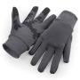 Softshell Sports Tech Gloves - Graphite Grey - S/M