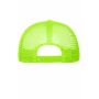 MB070 5 Panel Polyester Mesh Cap - black/neon-yellow - one size