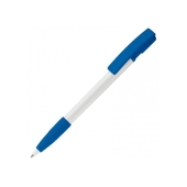 Balpen Nash grip hardcolour - Wit / Royal blauw