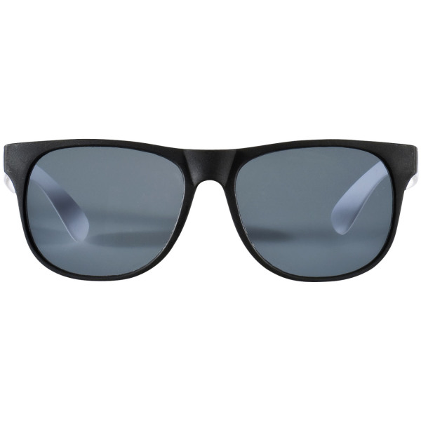 Retro tweekleurige zonnebril - Wit/Zwart