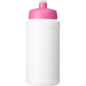 Baseline® Plus 500 ml flaska med sportlock - Vit/Rosa