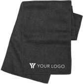 Polyester fleece (200 gr/m²) sjaal Maddison zwart