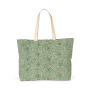 Ecologische shopper Green leaves / Natural One Size