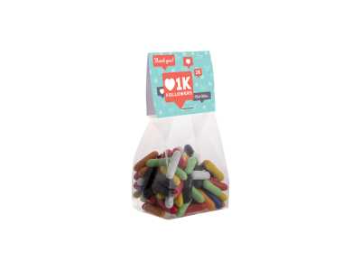 Blokzakje kopkaartje 100 gram snoep