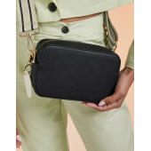 Boutique Structured Cross Body Bag - Taupe - One Size