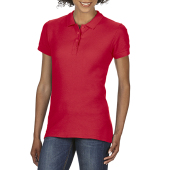 Gildan Polo Softstyle Double Pique SS for her 7620 red XXL