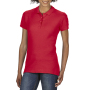 Gildan Polo Softstyle Double Pique SS for her 7620 red L