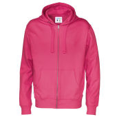 Full Zip Hood Man Dark Cerise 3XL (GOTS)